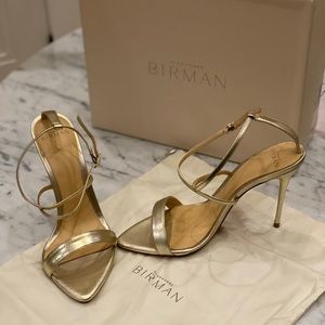 Gold Alexandre Birman heels
